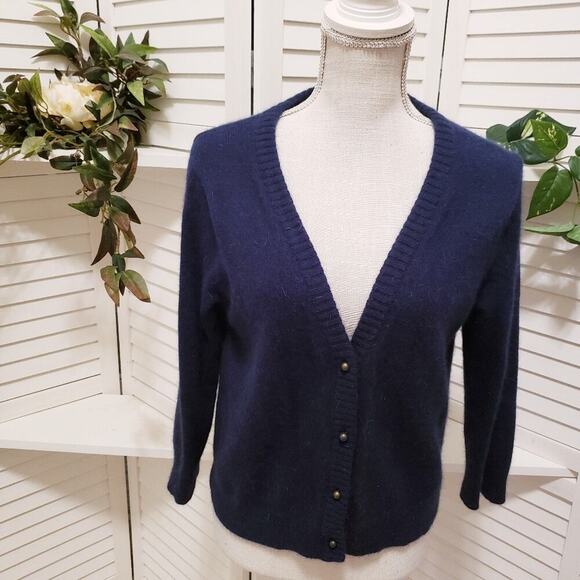 LANDS END CANVAS NEW ANGORA BLUE SIZE SMALL - Picture 1 of 6